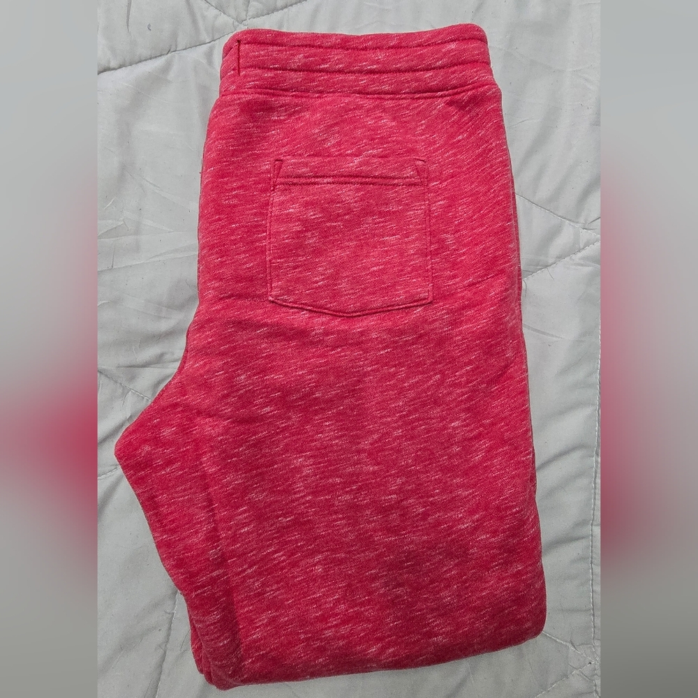 Hollister Red Jogger Sweatpants with Black Drawstrings - Picture 2 of 3